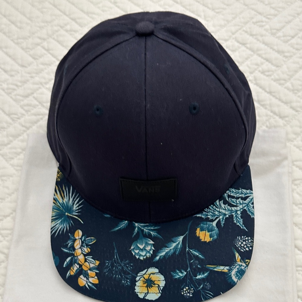 Vans Dark Blue Cap with Floral Brim